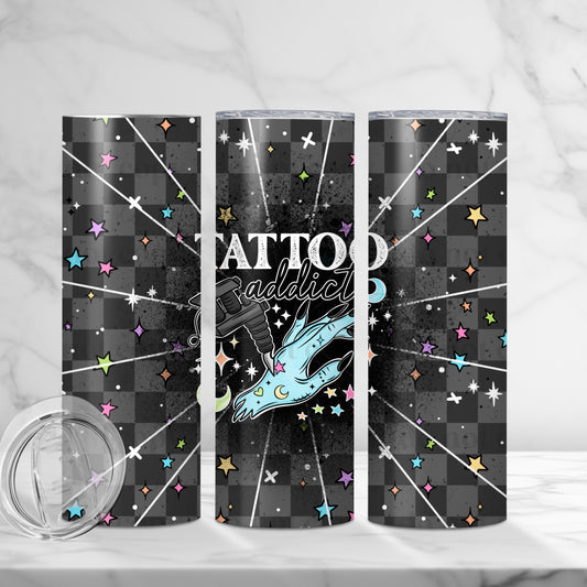 Tattoo Addict 20oz Skinny Tumbler Sublimation Print