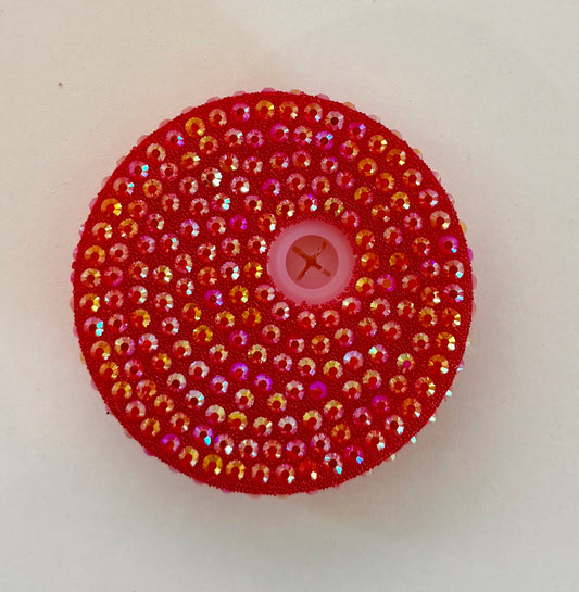 Red Acrylic Bling Lid For 16 and 20oz Beer Can Style Tumblers