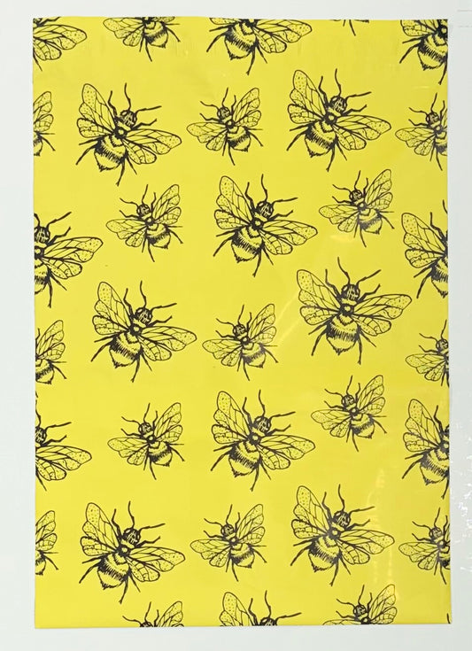 Polymailer Single~Bumble Bees  ~10 X 13