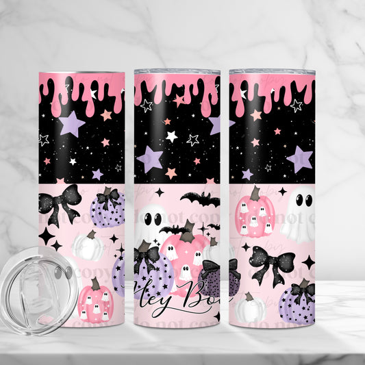 Hey Boo 20oz Skinny Tumbler Sublimation Print