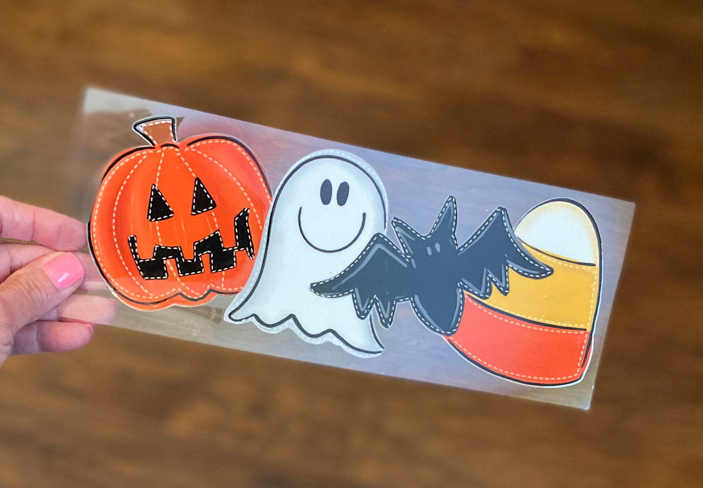 Uv Dtf Wrap Cute Pumpkin Ghost Spider Candy Corn | Halloween