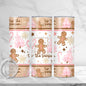 Tis The Season Gingerbread 20oz Skinny Tumbler Sublimation Print