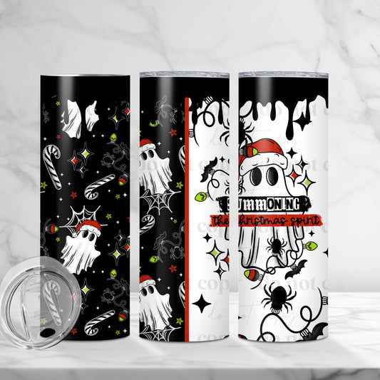 Summoning Christmas 20oz Skinny Tumbler Sublimation Print