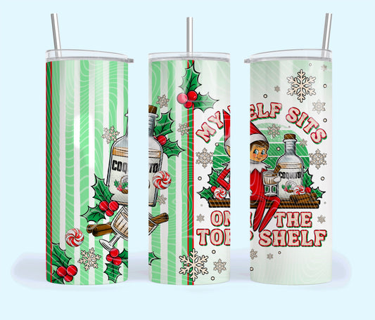 Top Shelf Coquito Elf Boy 20oz Skinny Tumbler Sublimation Print