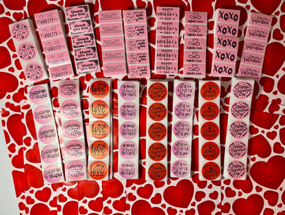 Valentine Thermal Label Shipping Packaging  Stickers