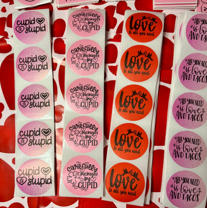 Valentine Thermal Label Shipping Packaging  Stickers