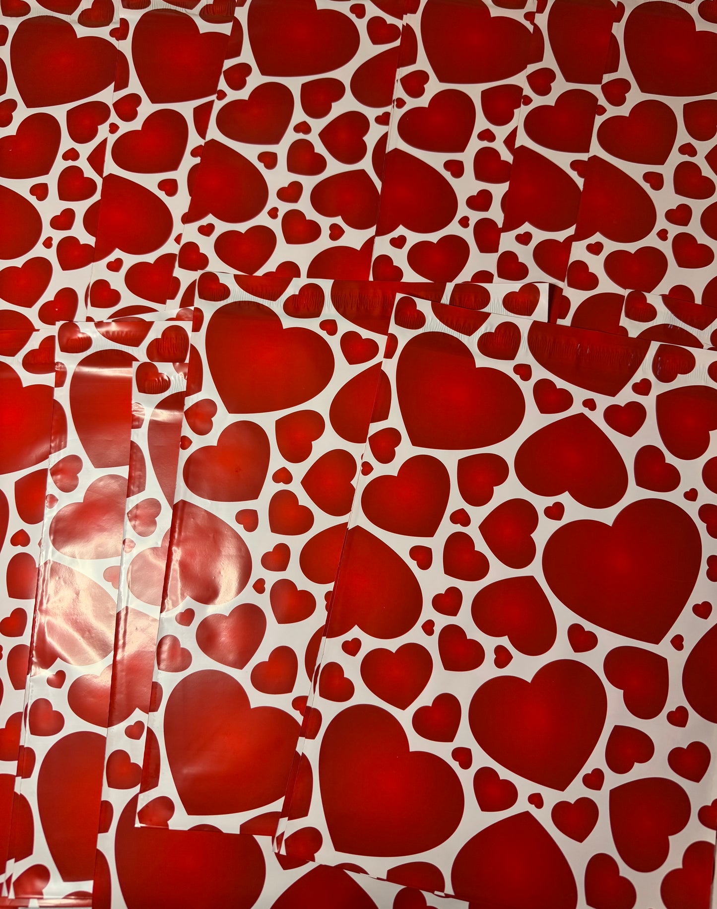 Valentine Hearts Polymailers 10X13