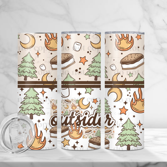 Outsider 20oz Skinny Tumbler Sublimation Print
