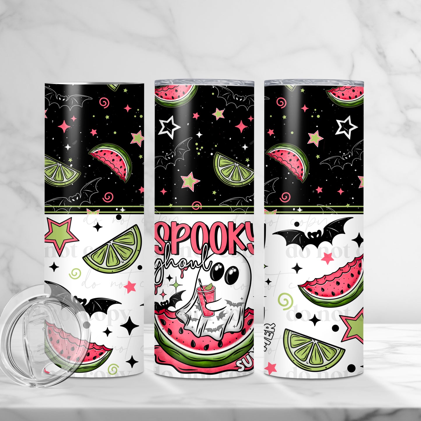 Spooky Ghoul 20oz Skinny Tumbler Sublimation Print