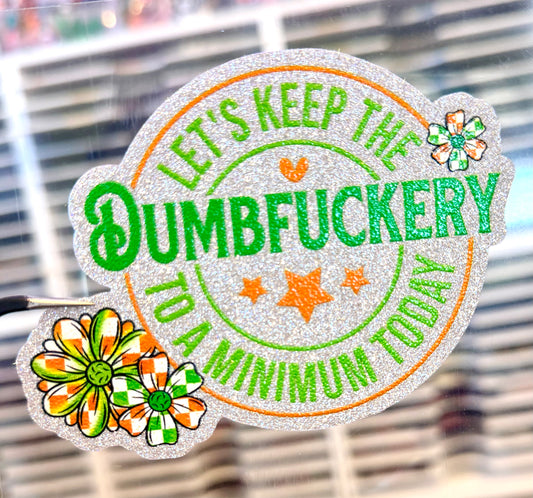 UV DTF Glitter Stickers | 3.5"–4" Textured Finish on Sparkly Silver Background – Waterproof Durable Decals for Tumblers, Laptops & More