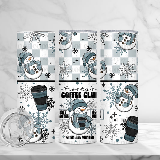Frosty's Coffee Club 20oz Skinny Tumbler Sublimation Print