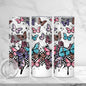 Beautiful Butterflies 20oz Skinny Tumbler Sublimation Print