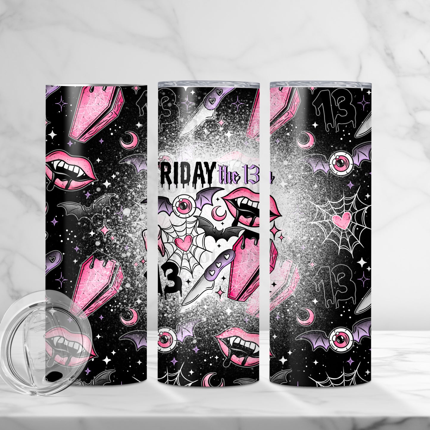 Friday The 13th 20oz Skinny Tumbler Sublimation Print