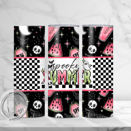 Spooky Summer 20oz Skinny Tumbler Sublimation Print
