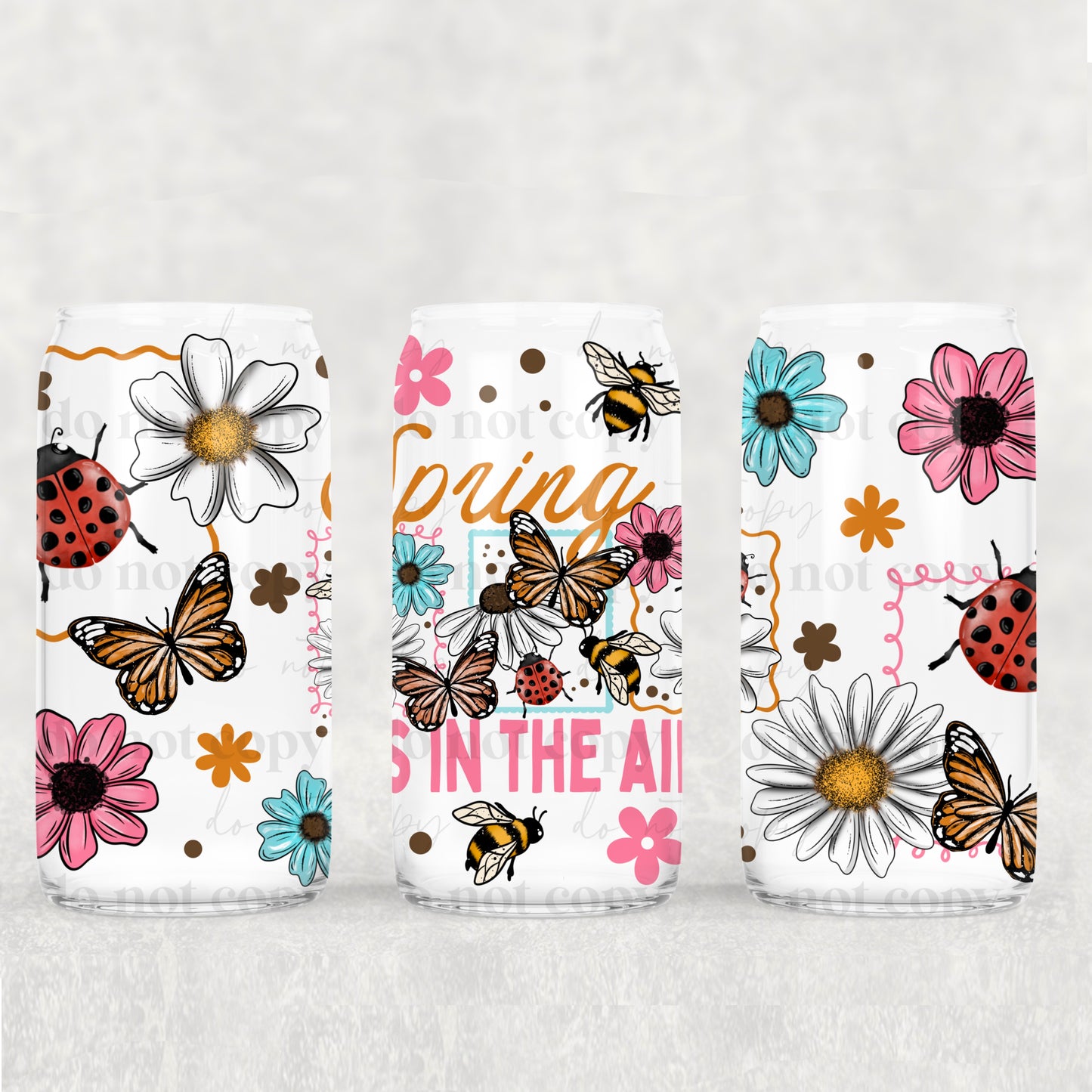 Spring Is In The Air Uv Dtf Wrap Double Sided
