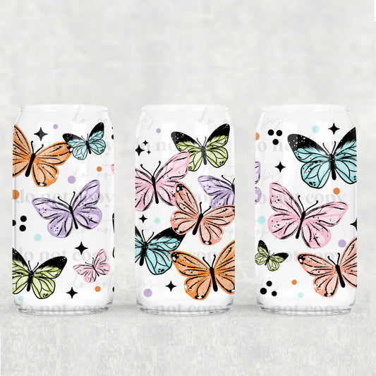 Pretty Butterflies Uv Dtf Wrap Double Sided