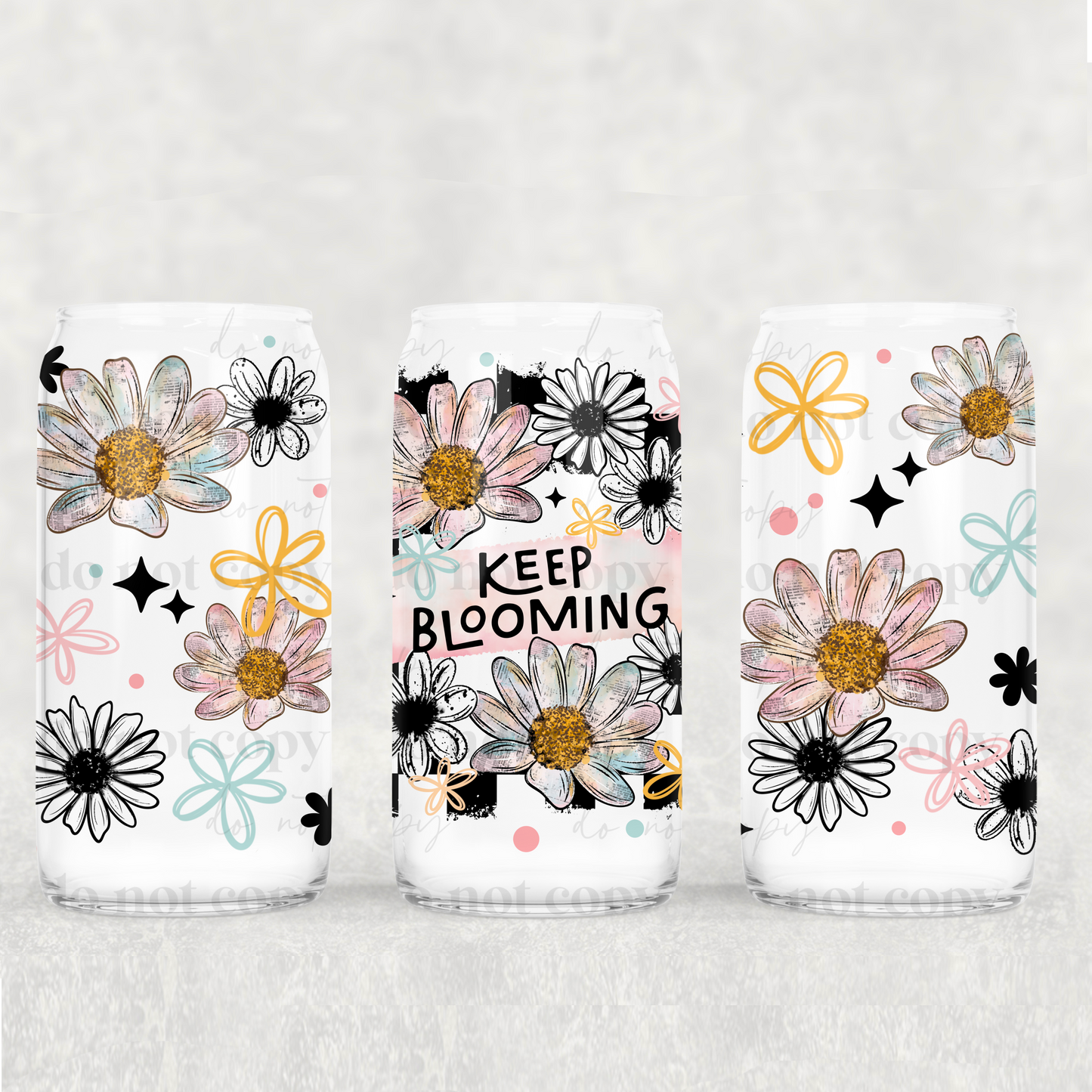 Keep Blooming Uv Dtf Wrap Double Sided