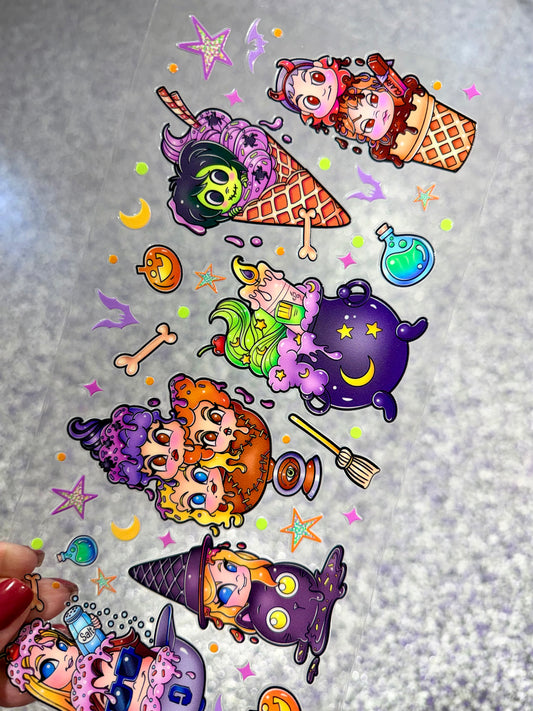 Halloween Ice Cream Uv Dtf Wrap