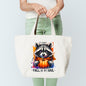 It's Always Fall In My Soul Raccoon Tote Bag Sublimation Print