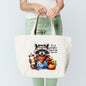 Pumpkin Spice Life Raccoon Tote Bag Sublimation Print