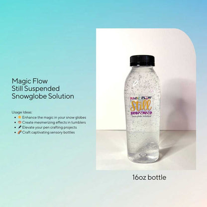 Magic Flow Still Suspended No Flow Snow Globe Solution 16oz Bottle