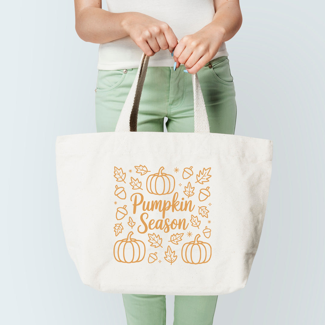 Pumpkin Season Tote Bag Sublimation Print