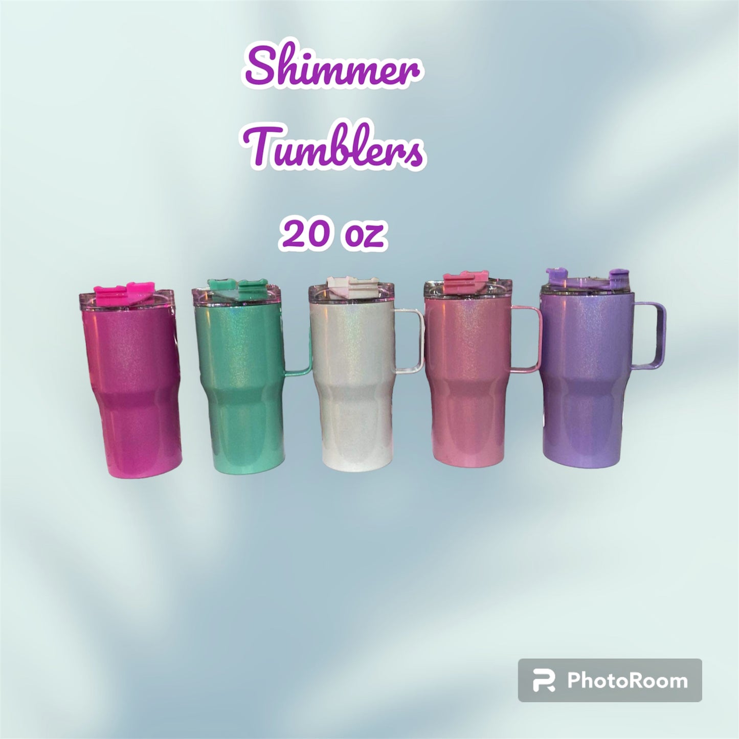 Shimmer Tumbler 20oz Stainless with handle