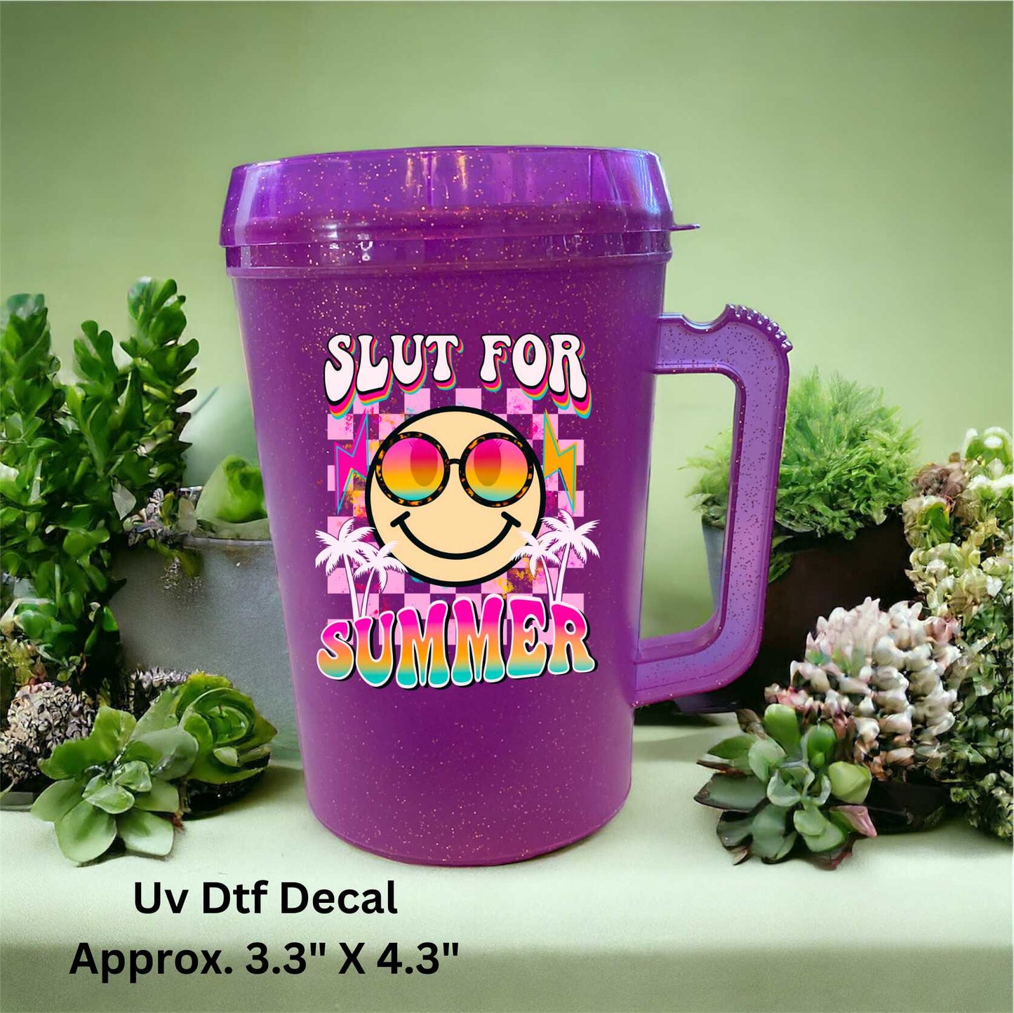 Uv Dtf Decal Slut For Summer