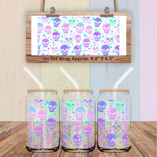 Uv Dtf Wrap Stars & Skulls