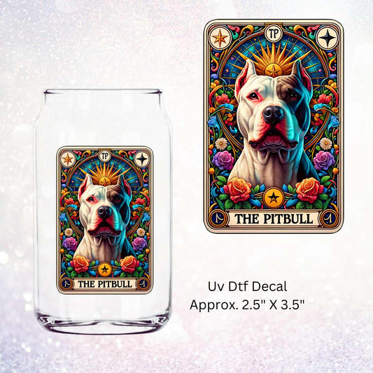 Uv Dtf Decal The Pitbull Tarot Card v1