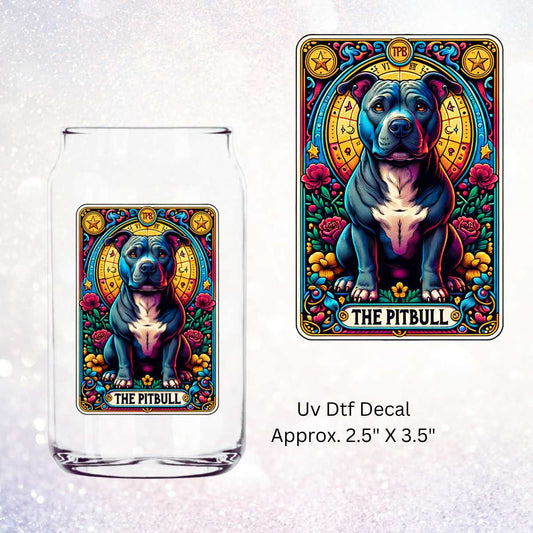 Uv Dtf Decal The Pitbull Tarot Card v2