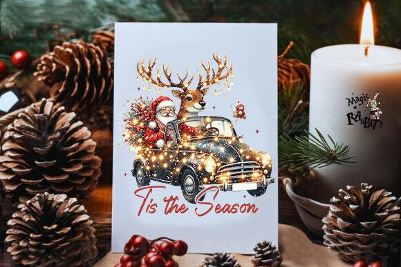 Tis The Season Kitchen Towel Sublimation Print