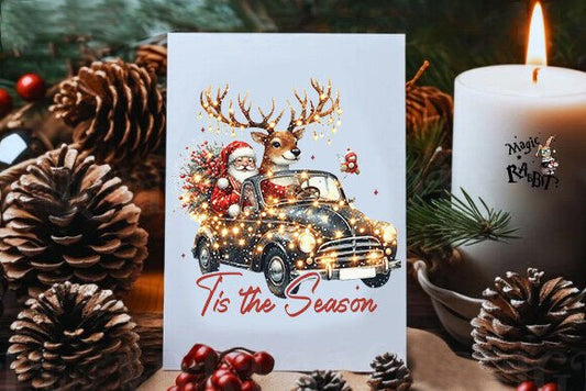 Tis The Season Kitchen Towel Sublimation Print