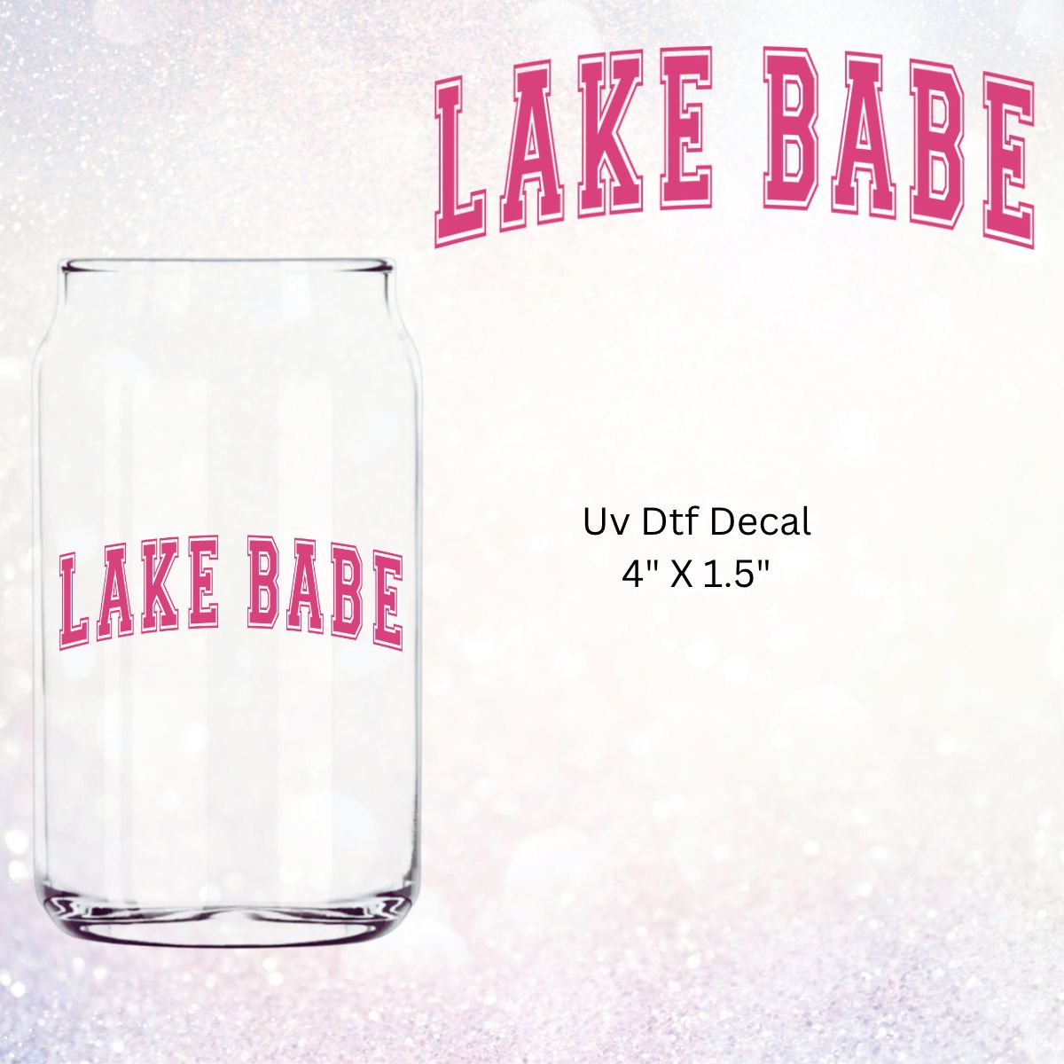 Uv Dtf Decal Lake Babe