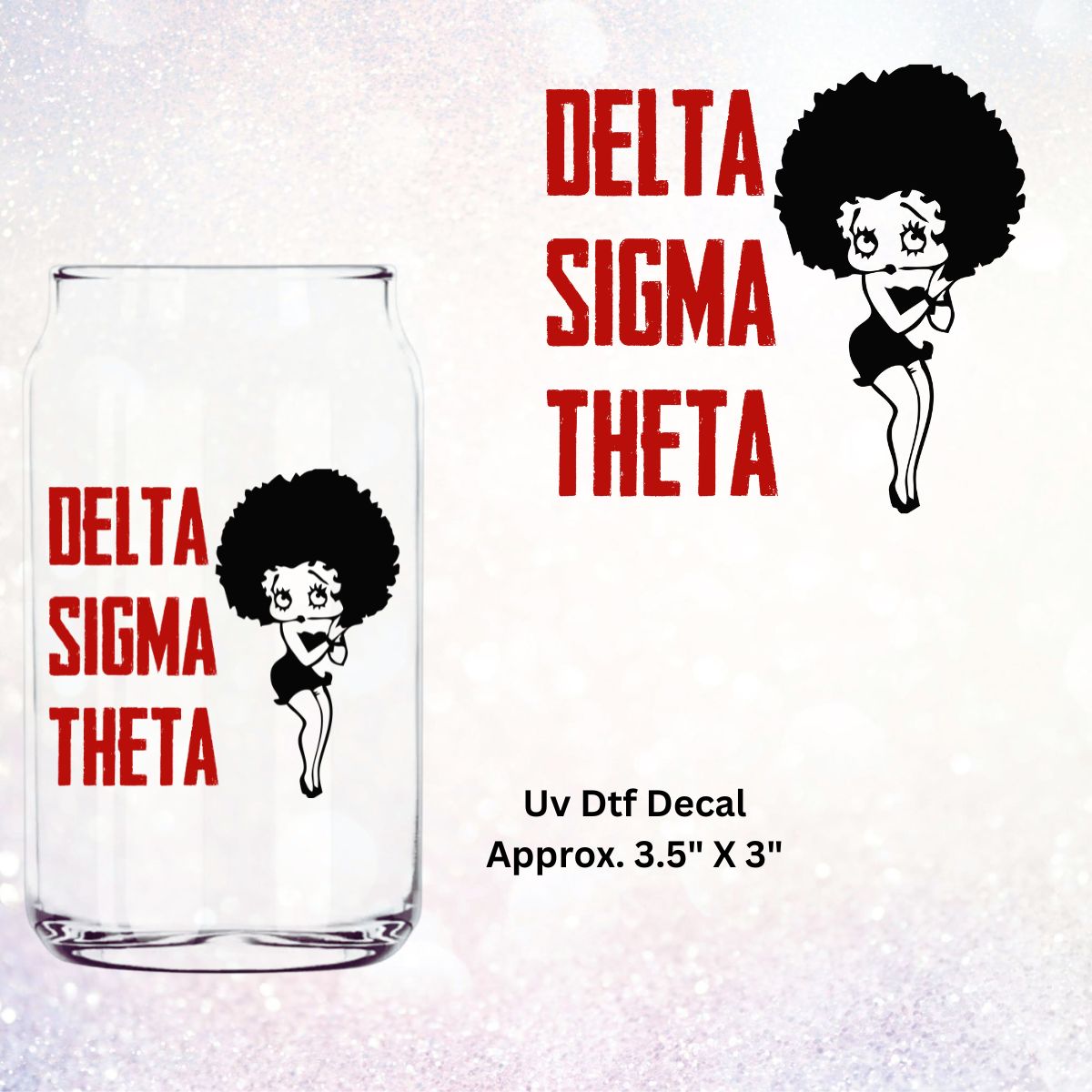 Uv Dtf Decal Delta Sigma Theta Sorority V2 The Boujee Okie 1791