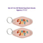 Uv Dtf Decal Set of 2 Motel Keychain Decals Choose Joy