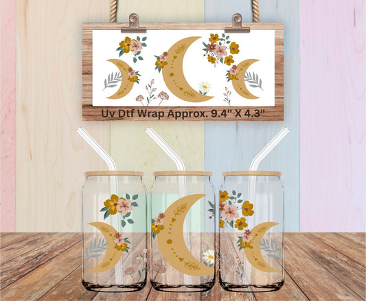 Uv Dtf Wrap Three Moons | Celestial