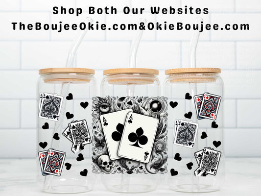 Aces High Double Sided Uv Dtf Cup Wrap