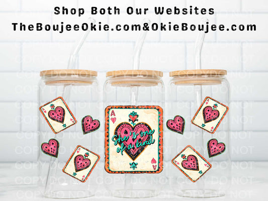 Aces She's One Of A Kind Double Sided Uv Dtf Wrap