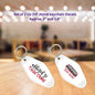 Set of 2 Uv Dtf Motel Key Chain Decals Addicted To True Crime & Introverted But Willing To Discuss True Crime