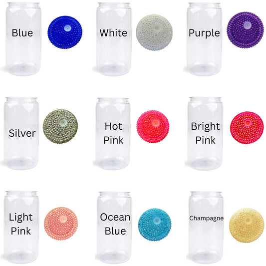 ✨ Bling Lid Tumblers! Glam 16 oz Acrylic Drinkware in Color Options