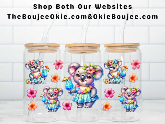 Aloha Baby Koala Bear Double Sided Uv Dtf Wrap