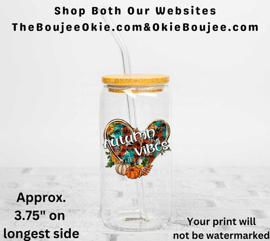 Autumn Vibes UV DTF Decal Double Sided