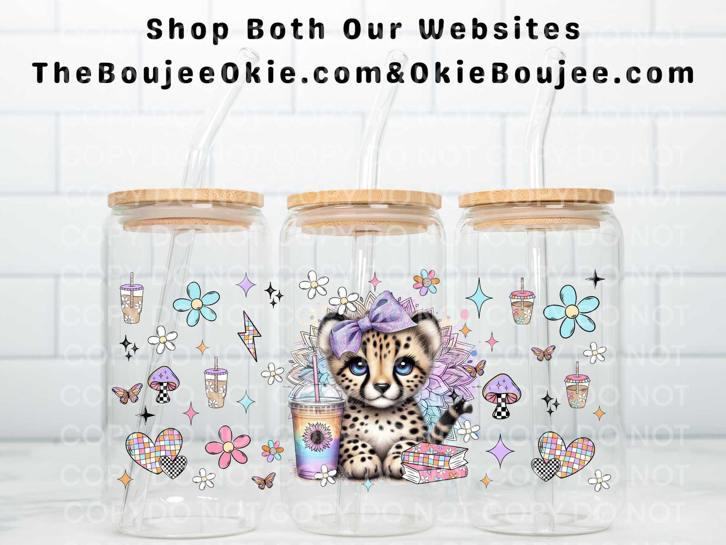 Baby Leopard Double Sided Uv Dtf Wrap