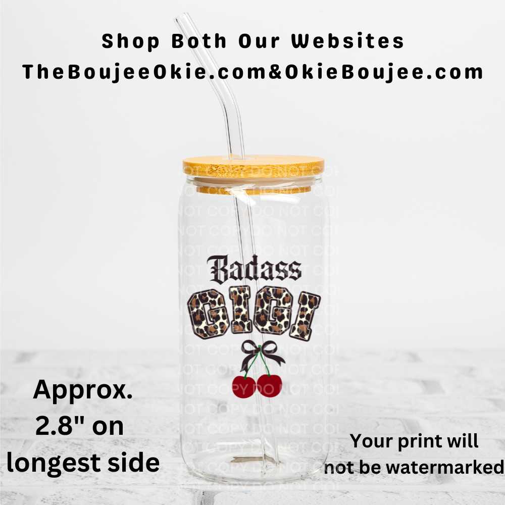 Badass Gigi Uv Dtf Decal Double Sided