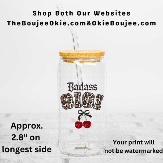 Badass Gigi Uv Dtf Decal Double Sided