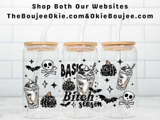 Basic Bitch Season Uv Dtf Wrap Double Sided