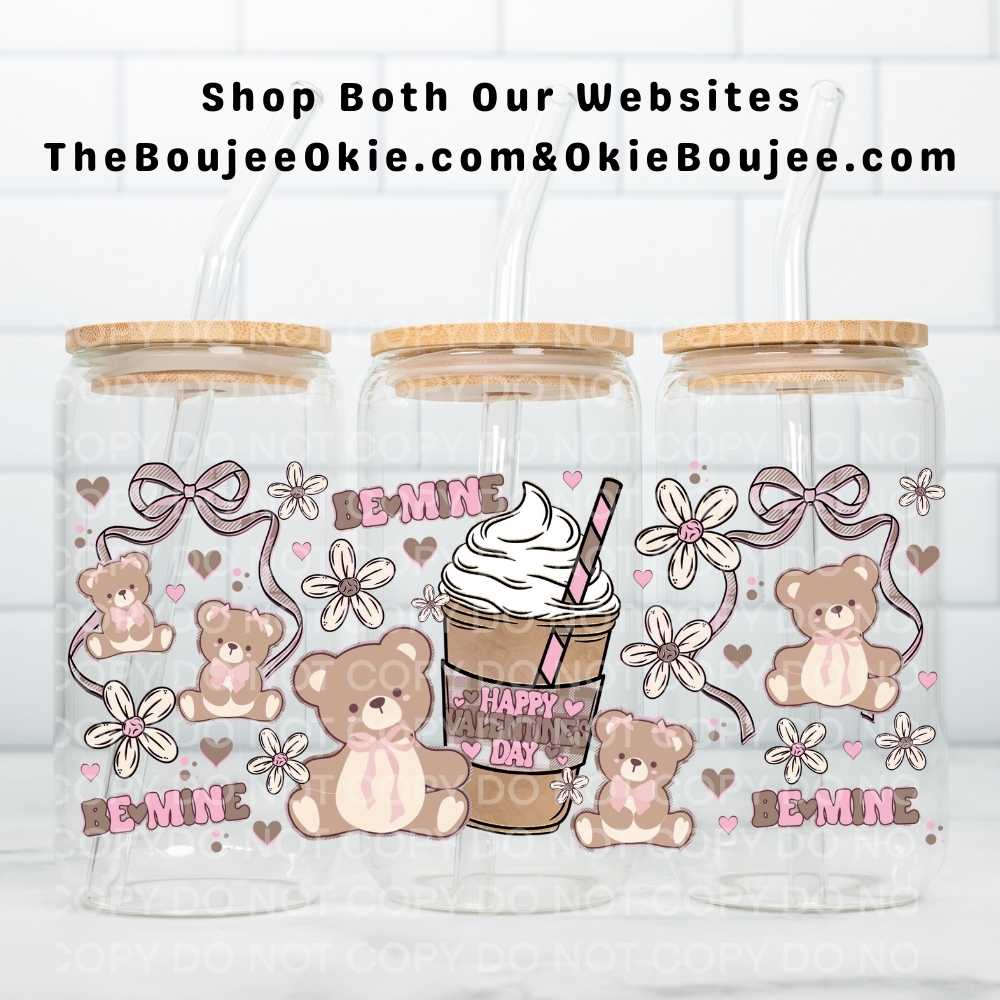 Be Mine Valentine Bears Uv Dtf Wrap