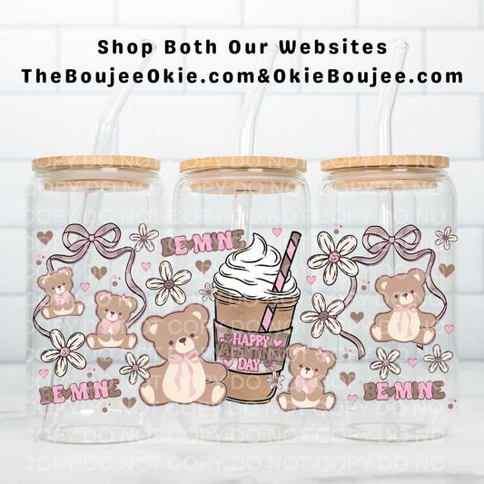 Be Mine Valentine Bears Uv Dtf Wrap
