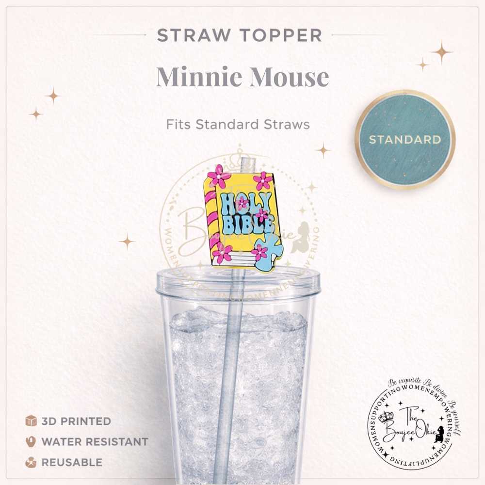 Bible Straw Topper For Standard or Stanley Sized Straws